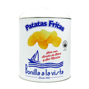 Lata de patatas fritas artesanas