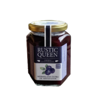 MERMELADA DE ARÁNDANOS ASTURIANA HECHA EN CARAVIA CON NOMBRE INGLÉS RUSTIC QUEEN