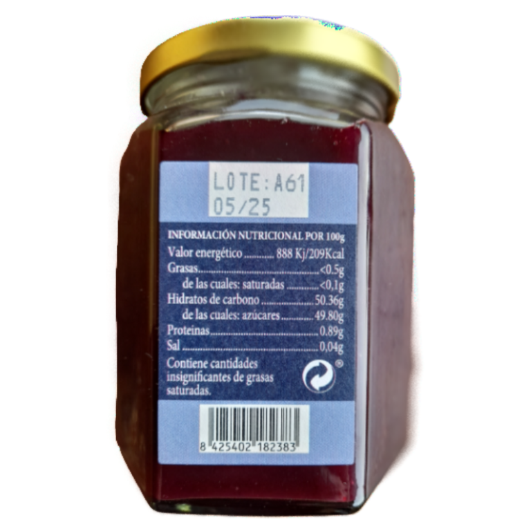 MERMELADA DE ARÁNDANOS ASTURIANA HECHA EN CARAVIA CON NOMBRE INGLÉS RUSTIC QUEEN