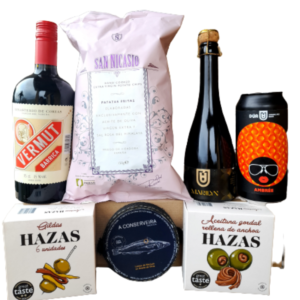 CESTA VERMUT PICOTEO AMIGOS PADRE REGALOS SIBARITAS REGALOS GOURMET