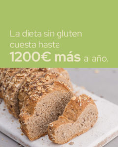 1200 € más al año por ser celiaco