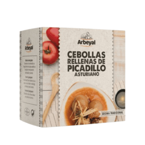 Conserva asturiana de cebollas rellenas de picadillo por la marca Laurel para una cena rápida