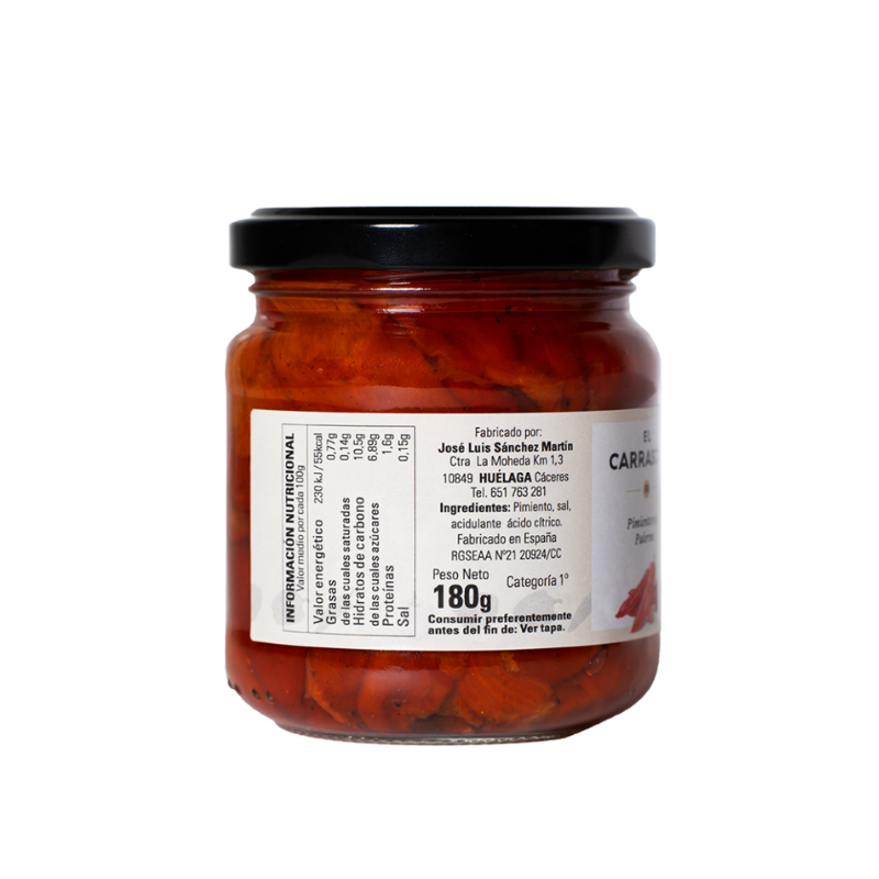 Pimientos Rojos Sweet Palermo 2 Bote de cristal de pimientos Sweet Palermo hechos en España