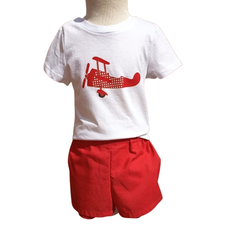 Conjunto niño avión